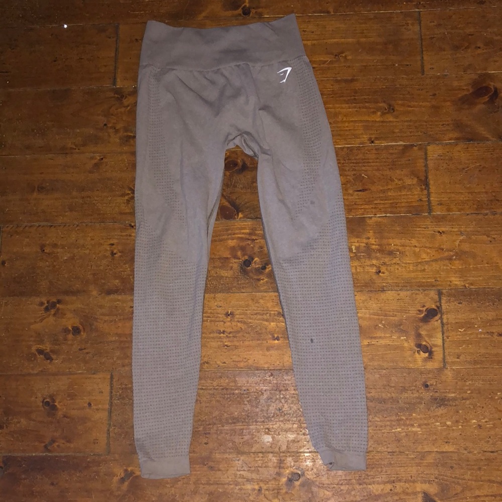 Gymshark light grey full length leggings size small